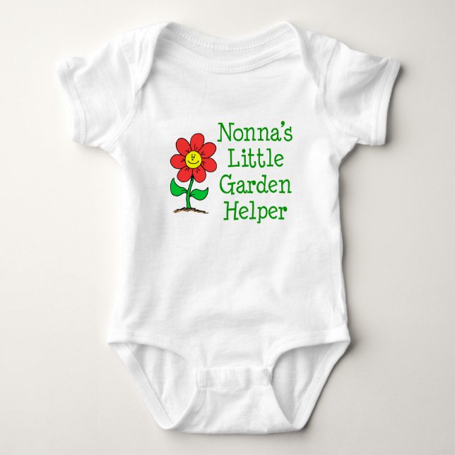 Nonnas lille Garden Helper T Shirt (Framsida)