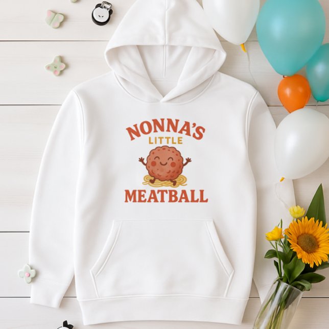 Nonnas Little Meatball | Funny Kids Pullover T Shirt (Skapare uppladdad)