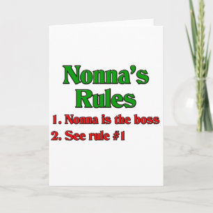 Nonnas Regler Helgkort