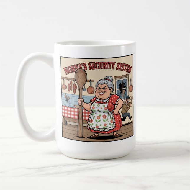 Nonnas säkerhetssystem kaffemugg (Vänster)