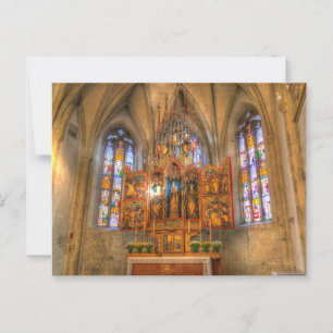 Nonnberg Abbey Stached Glass Vykort