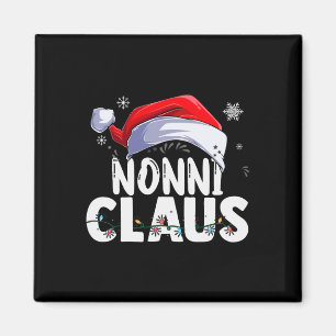 Nonni Claus Julafton Family Matching Grandma Funny Magnet