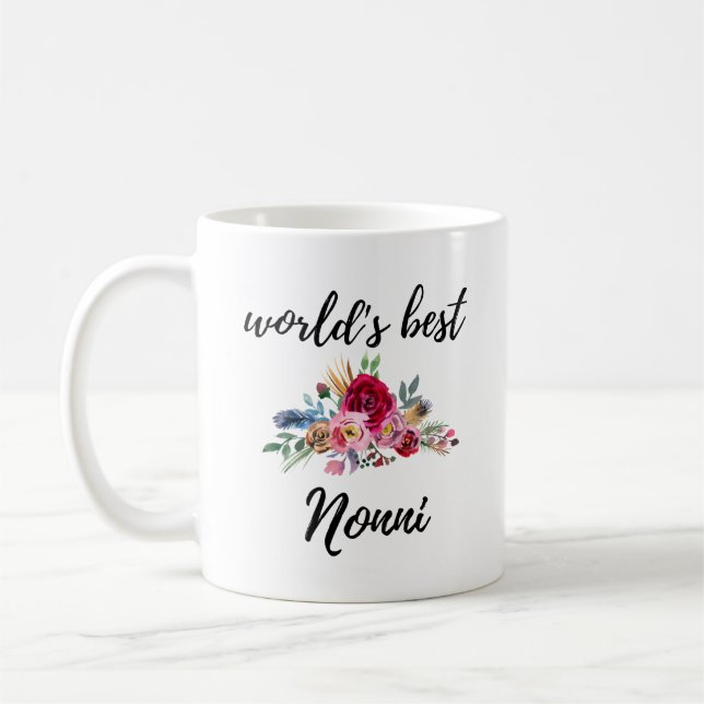 Nonni Gift Idea Mugg Italienska mormor World's Bes (Vänster)