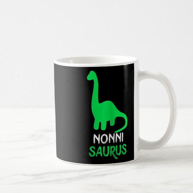 Nonni-saurus Funny Dino Dinosaur Nonnisaurus Kaffemugg (Höger)