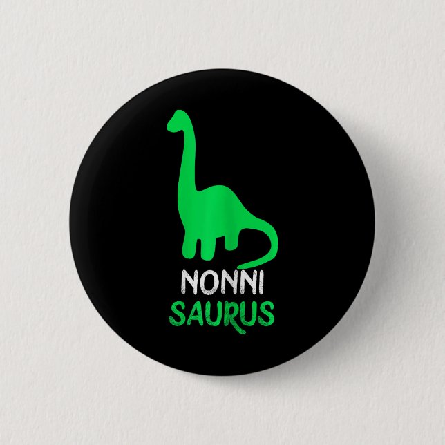 Nonni-saurus Funny Dino Dinosaur Nonnisaurus Knapp (Framsida)
