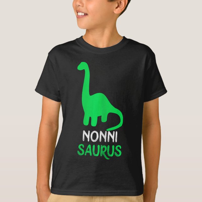 Nonni-saurus Funny Dino Dinosaur Nonnisaurus T Shirt (Framsida)