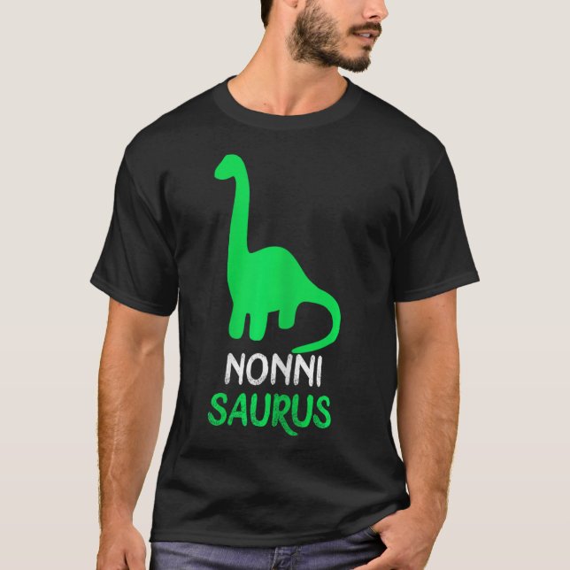Nonni-saurus Funny Dino Dinosaur Nonnisaurus T Shirt (Framsida)