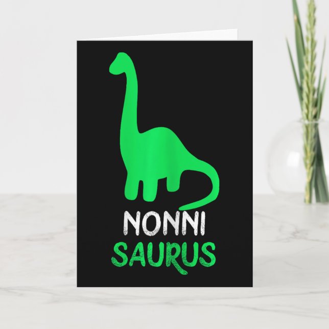 Nonni-saurus Rolig Dino Dinosaurie Nonnisaurus  Kort (Framsida)