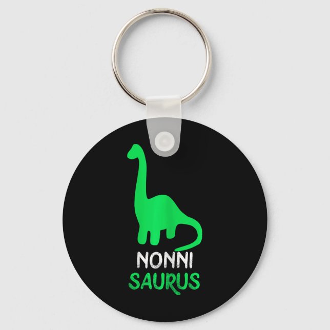 Nonni-saurus Rolig Dino Dinosaurie Nonnisaurus  Nyckelring (Framsida)
