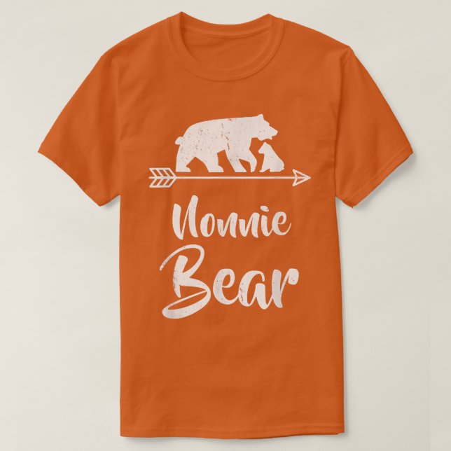 Nonnie Bear Matching Familjens juldräkt T Shirt (Design framsida)
