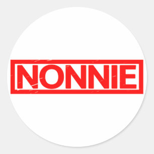 Nonnie Frimärke Runt Klistermärke