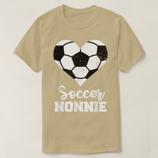 Nonnie Funny fotbollsspelare Nonnie T Shirt (Design framsida)