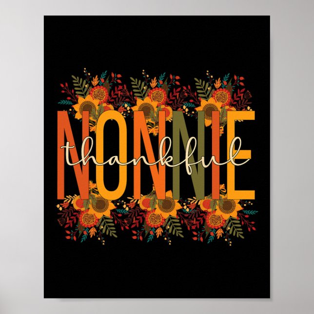 Nonnie Grandmor Thanksgiving Nonnie Grandma Poster (Framsidan)