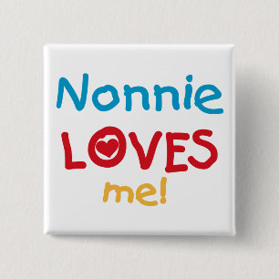 Nonnie Kärlek Me Tshirts och Gifts Knapp
