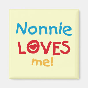 Nonnie Kärlek Me Tshirts och Gifts Magnet
