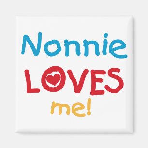 Nonnie Kärlek Me Tshirts och Gifts Magnet