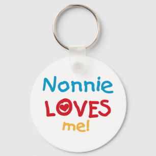 Nonnie Kärlek Me Tshirts och Gifts Nyckelring