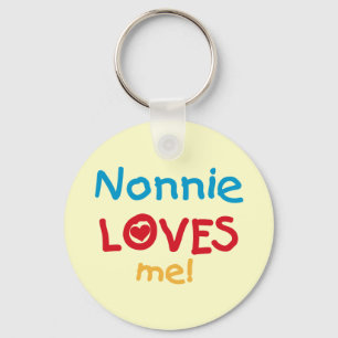 Nonnie Kärlek Me Tshirts och Gifts Nyckelring