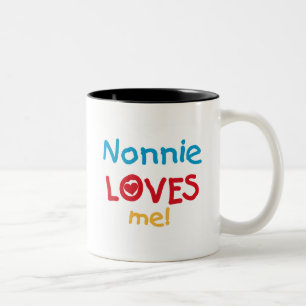 Nonnie Kärlek Me Tshirts och Gifts Två-Tonad Mugg