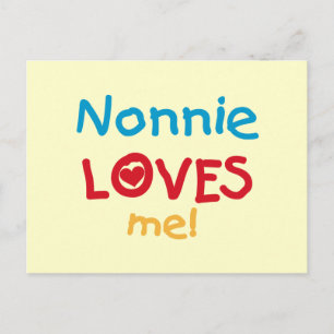Nonnie Kärlek Me Tshirts och Gifts Vykort