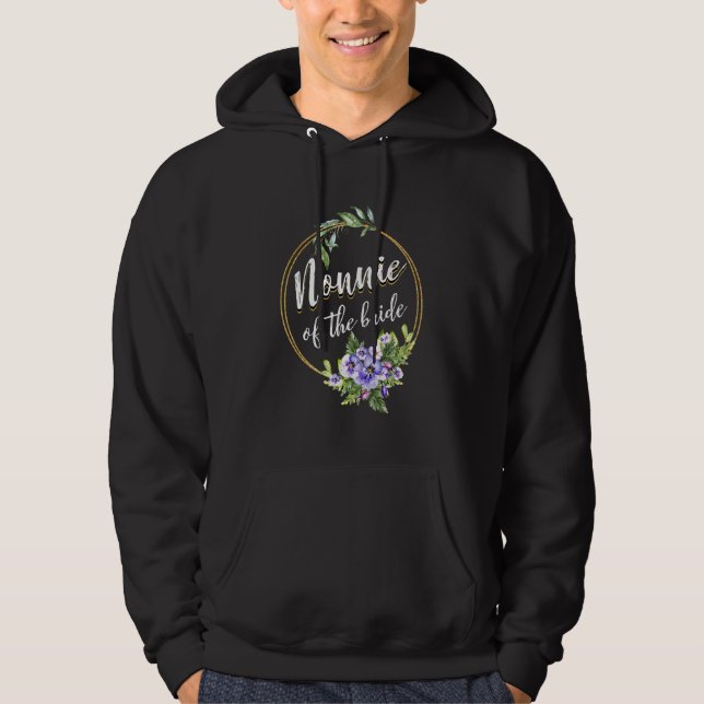 Nonnie till bruden bröllop bröllopsfest Nonnie M Hoodie (Framsida)