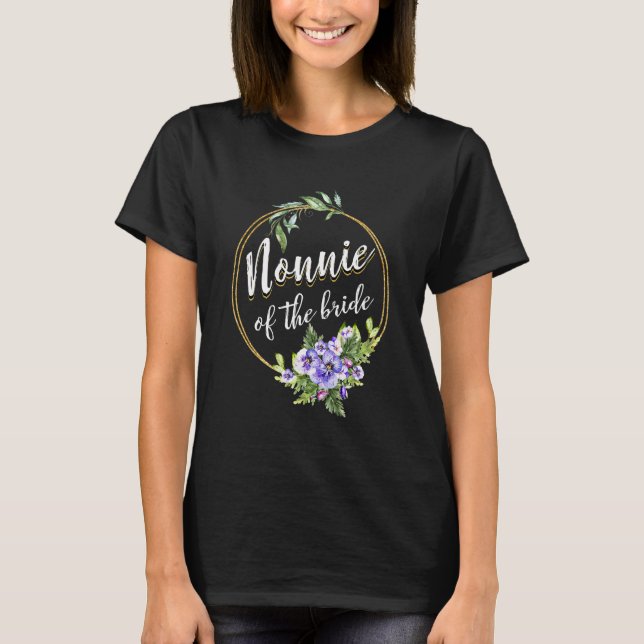 Nonnie till bruden bröllop bröllopsfest Nonnie M T Shirt (Framsida)