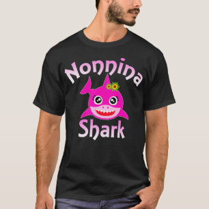 Nonnina Shark Italienska Granny Grandma Funny T Shirt
