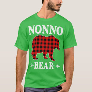 Nonno Bear jul jul Pajama Red Play Buffalo Fami T Shirt