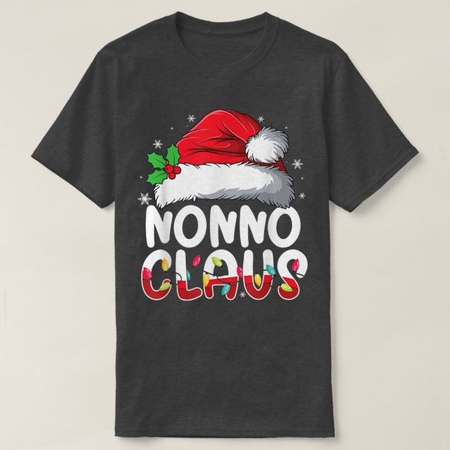 Nonno Claus Matching Family Pajamas Funny Christma T Shirt (Design framsida)