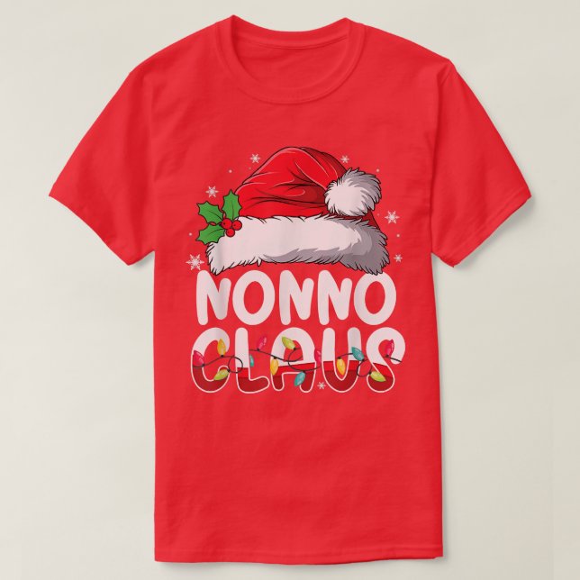 Nonno Claus Matching Family Pajamas Funny Christma T Shirt (Design framsida)