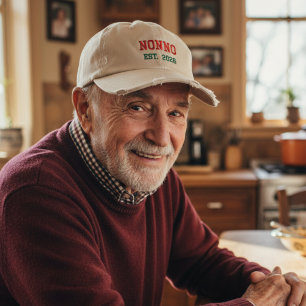 Nonno - est.2026 Broderad Basebollmössa Keps