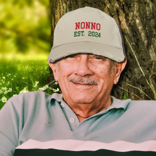 Nonno - est.2026 Embroied Baseball Cap Broderad Keps