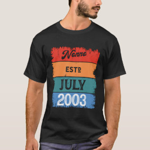 Nonno Est juli 2003 Proud Grandpa Best Pappa Class T Shirt