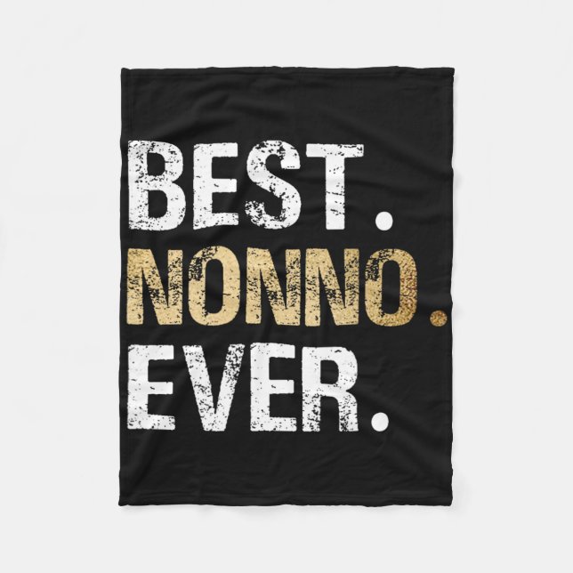 Nonno Gift från mordotter Grandson Best Nonno Fleecefilt (Framsidan)
