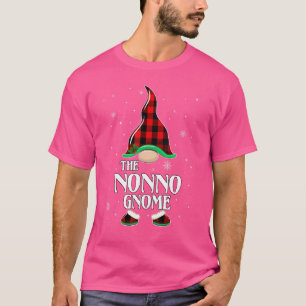 Nonno Gnome Buffalo-rutig Matchande Familjegrupp J T Shirt