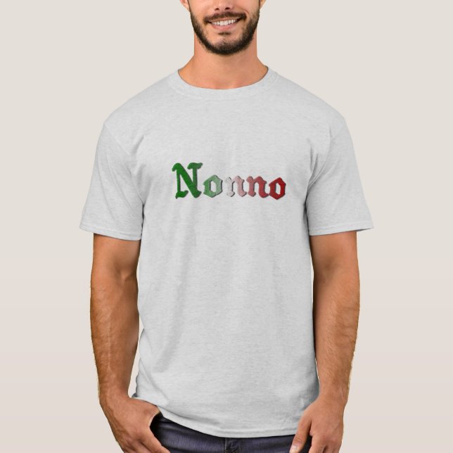 Nonno italiensk farfarT-tröja Tee (Framsida)