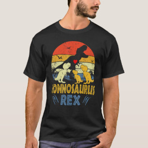 Nonno Saurus Rex Dinosaur Nonno 3 Kids Family Matc T Shirt