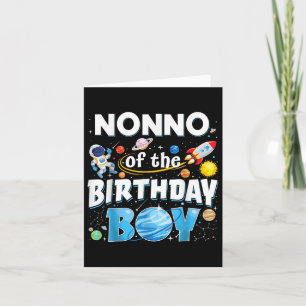 Nonno till födelsedags-pojken astronaut familjen r kort