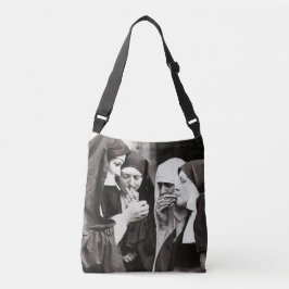 Nonnor som röker Vintagefotografi Axelväska