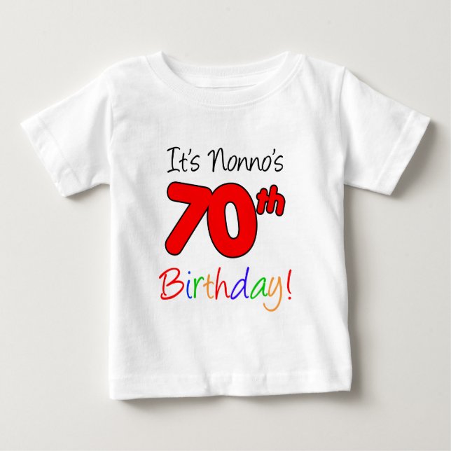 Nonnos 70th födelsedag tröja (Framsida)