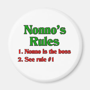 Nonnos (italiensk farfar) regler magnet