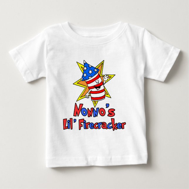 Nonno's Little Firecracker Tee Shirt (Framsida)