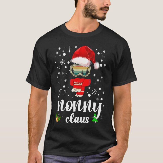 Nonny Claus Santa Claus Xmas For Mom Grandma T Shirt (Framsida)