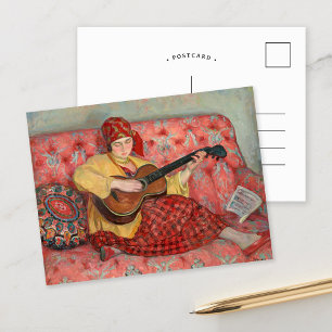 Nono med gitarren Henri Lebasque Vykort