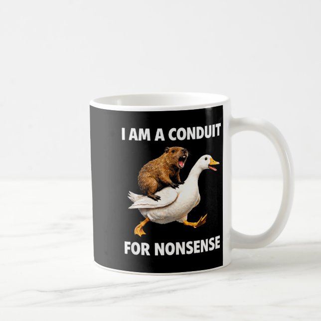 Nonsense conduit – rolig djurstur för humorälskare kaffemugg (Höger)