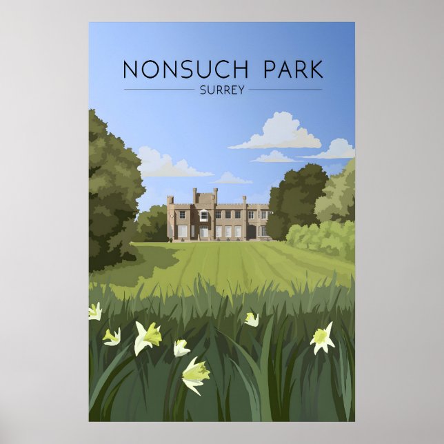 Nonsuch Park Surrey Resa Poster (Framsidan)