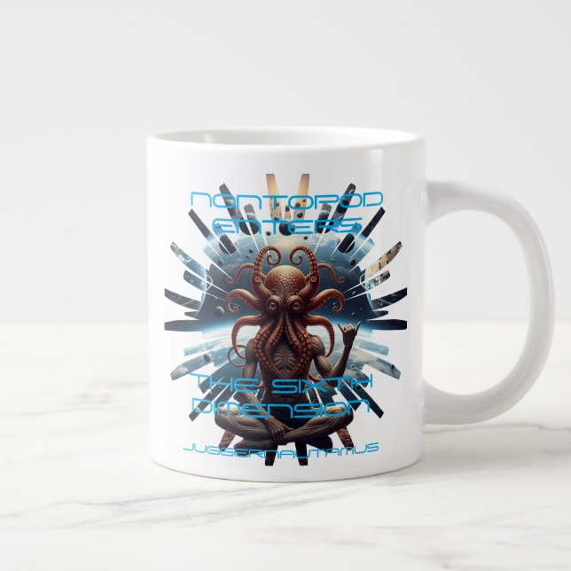 Nontopod Går in i Sjätte Dimensionen Specialmugg Jumbo Mugg (Höger)