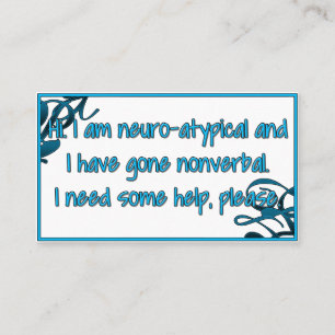 Nonverbal nöd- kort