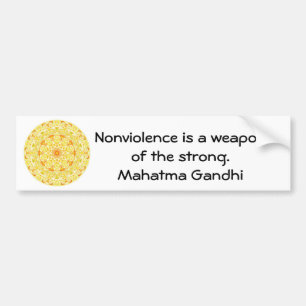 Nonviolencen är ett vapen av det starkt. - Gandhi Bildekal