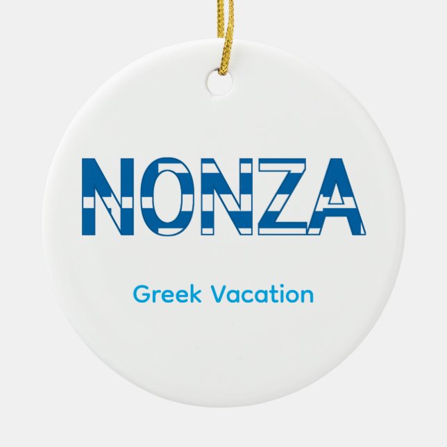 nonza grieche  julgransprydnad keramik (Framsidan)